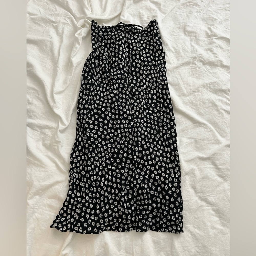 Floral midi skirt